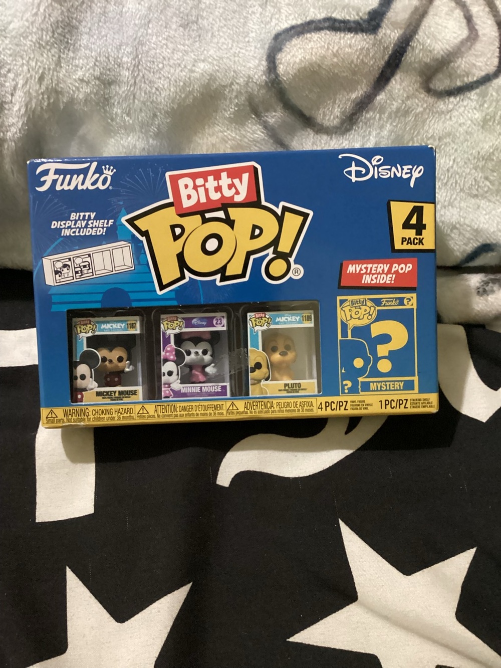 Funko Bitty Pop! Disney 4-Pack Blue Box with Yellow Accents